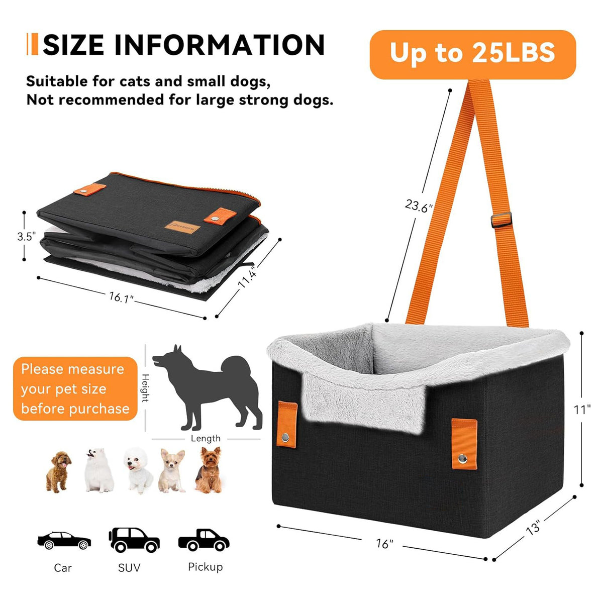 Small Dog Car Booster Seat