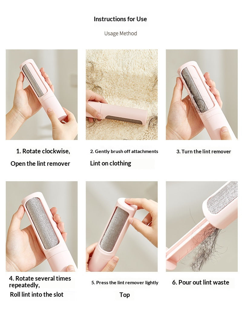 2-in-1 Reusable Pet Hair Remover Roller